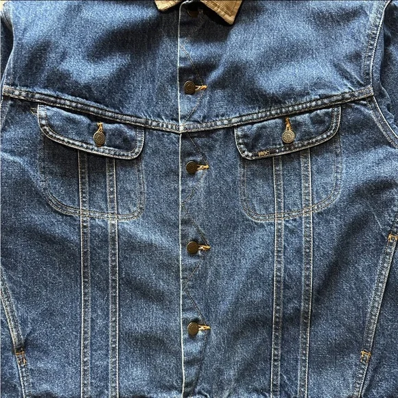 vintage blue jay blanket denim jacket - Picture 3 of 6